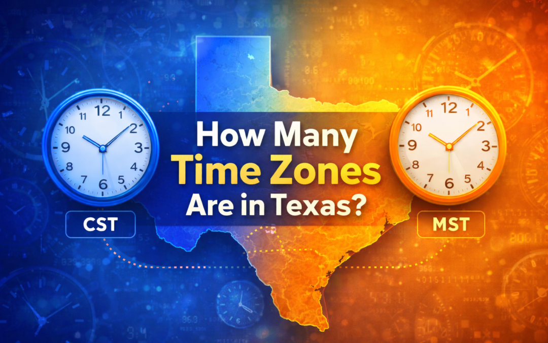 how many time zones are in texas