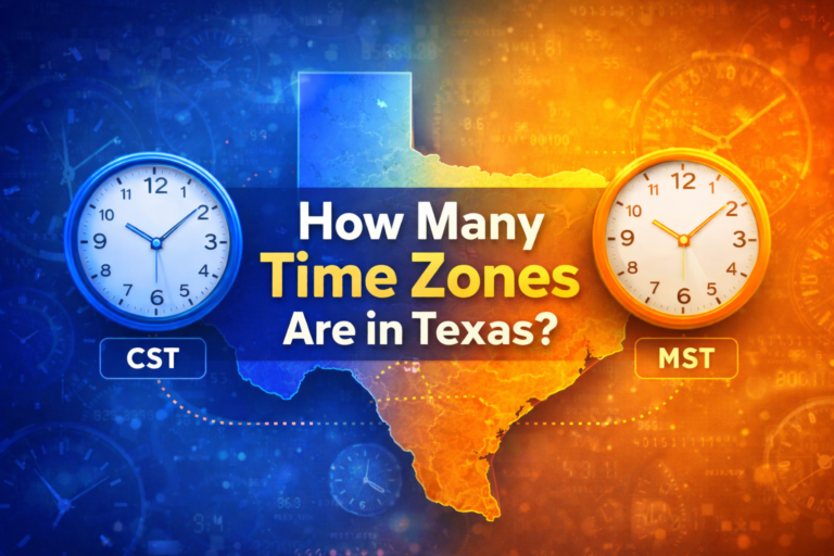 how many time zones are in texas